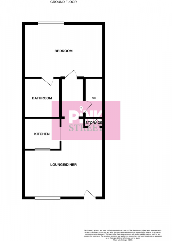 Floor Plan Image for 1 Bedroom Ground Flat for Sale in Chadwick Way, Hamble