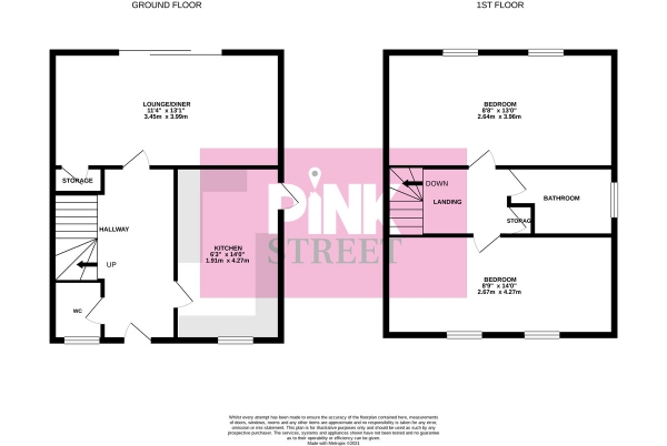 Floor Plan Image for 2 Bedroom Semi-Detached House for Sale in Parry Close, Portchester