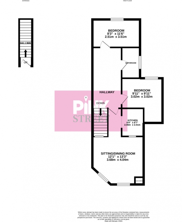 Floor Plan Image for 2 Bedroom Flat for Sale in St Marys Road, Portsmouth