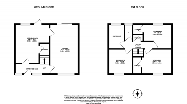 Floor Plan Image for 3 Bedroom End of Terrace House for Sale in Station Road, Copnor