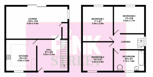 Floor Plan Image for 3 Bedroom Semi-Detached House for Sale in Bishops Gate, Fareham