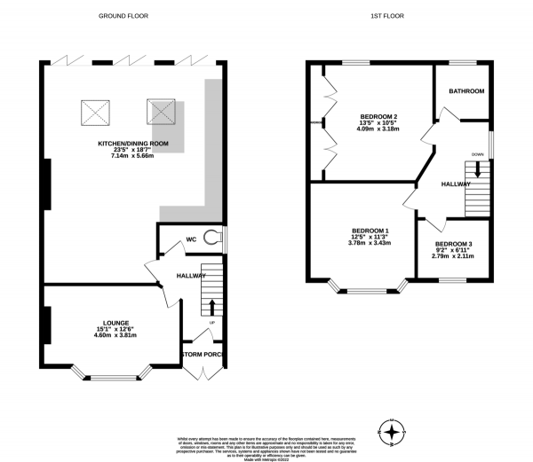 Floor Plan Image for 3 Bedroom Semi-Detached House for Sale in Randolph Road, Portsmouth