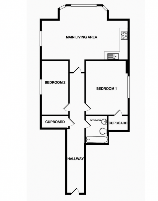 Floor Plan Image for 2 Bedroom Apartment for Sale in Consort Mews, Knowle Village