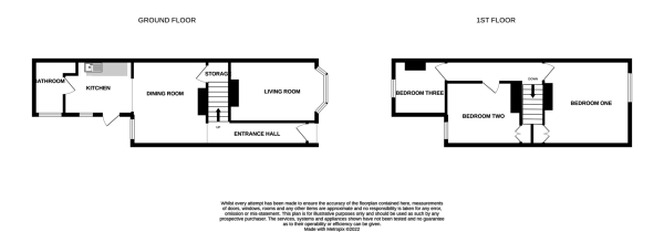 Floor Plan Image for 3 Bedroom Terraced House for Sale in Walden Road, Portsmouth