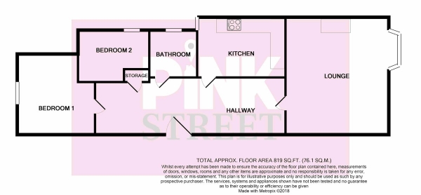 Floor Plan Image for 2 Bedroom Apartment for Sale in Copnor Road, Portsmouth