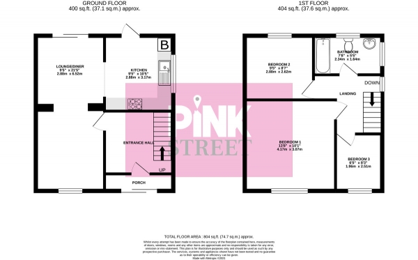 Floor Plan Image for 3 Bedroom Semi-Detached House for Sale in Winnham Drive, Portchester