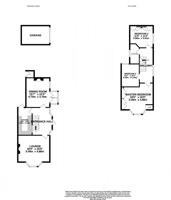 Floor Plan Image for 3 Bedroom End of Terrace House for Sale in Stubbington Avenue, Portsmouth