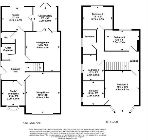 Floor Plan Image for 5 Bedroom Semi-Detached House for Sale in Oaks Avenue, Worcester Park