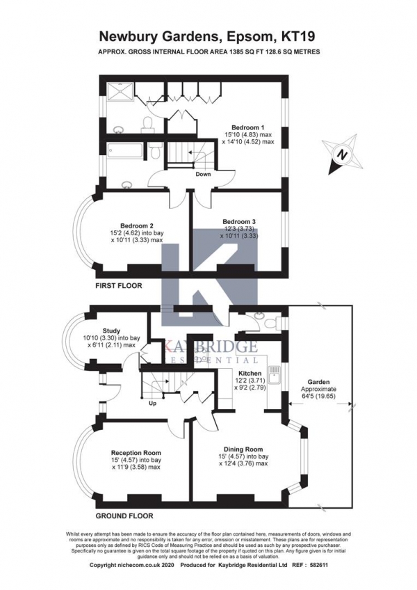Floor Plan Image for 4 Bedroom Semi-Detached House for Sale in Newbury Gardens, Epsom