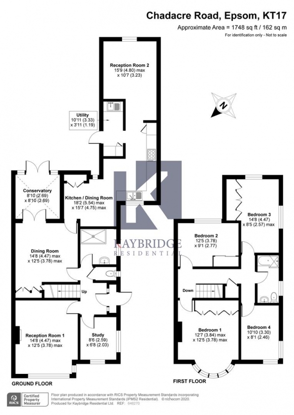 Floor Plan Image for 4 Bedroom Semi-Detached House for Sale in Chadacre Road, Epsom