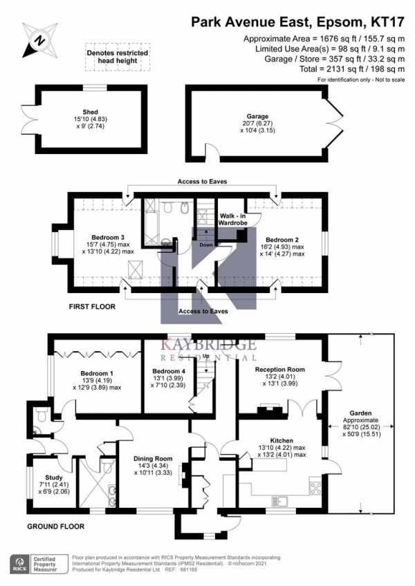 Floor Plan Image for 5 Bedroom Detached Bungalow for Sale in Park Avenue East, Epsom