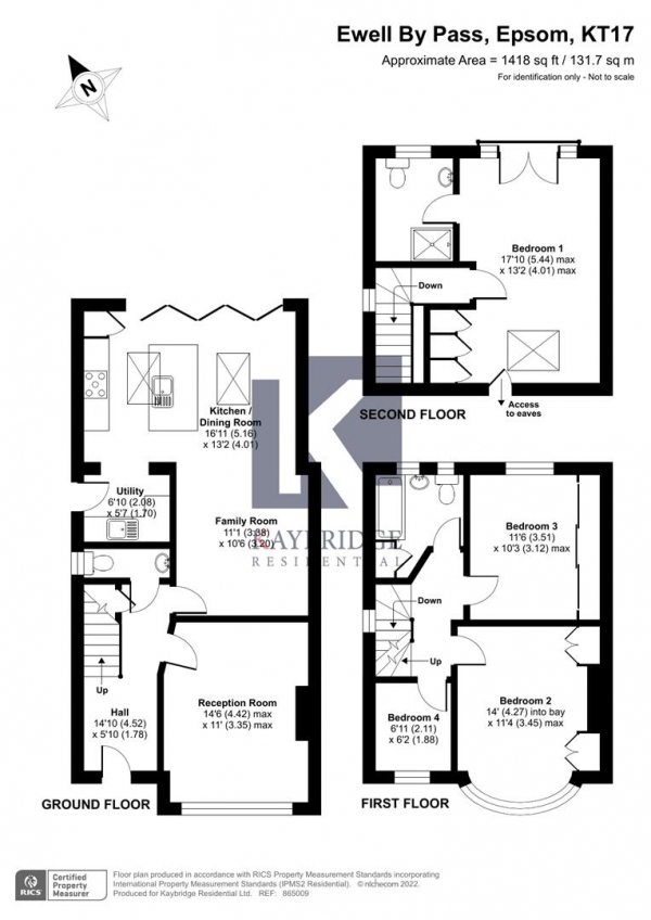 Floor Plan Image for 4 Bedroom Semi-Detached House for Sale in Ewell By Pass, Stoneleigh