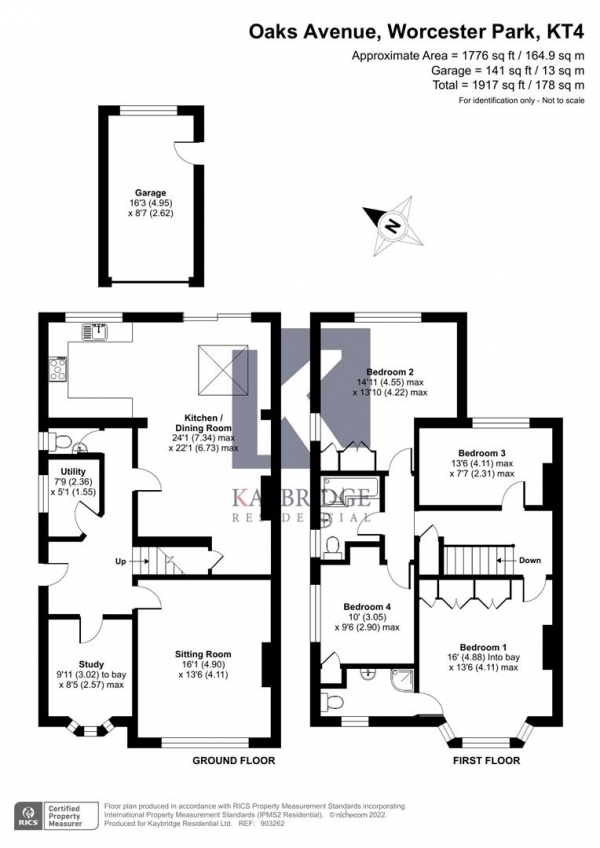 Floor Plan Image for 5 Bedroom Semi-Detached House for Sale in Oaks Avenue, Worcester Park