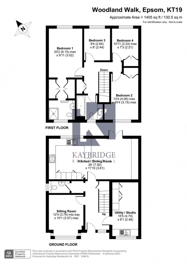 Floor Plan Image for 4 Bedroom Detached House for Sale in Woodland Walk, Epsom