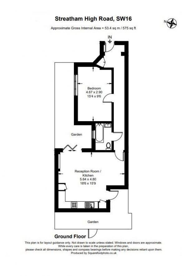 Floor Plan Image for 6 Bedroom Commercial Property for Sale in Streatham High Road, London