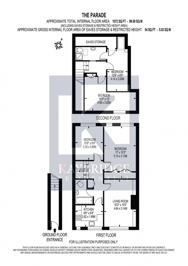 Floor Plan Image for 4 Bedroom Flat for Sale in Vale Road, Worcester Park