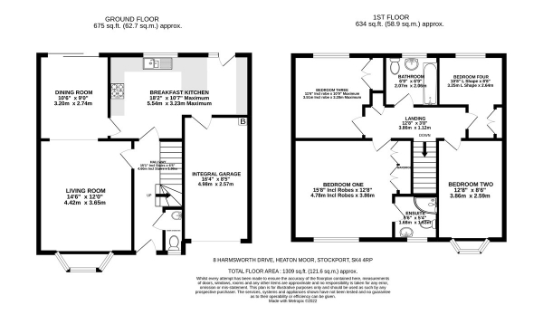 Floor Plan Image for 4 Bedroom Detached House for Sale in Harmsworth Drive, Heaton Moor