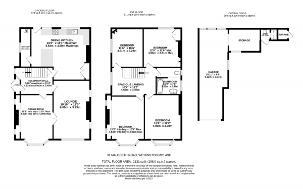 Floor Plan Image for 4 Bedroom Detached House for Sale in Mauldeth Road, Withington