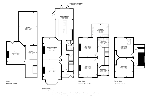 Floor Plan Image for 5 Bedroom Semi-Detached House for Sale in Brownsville Road, Heaton Moor