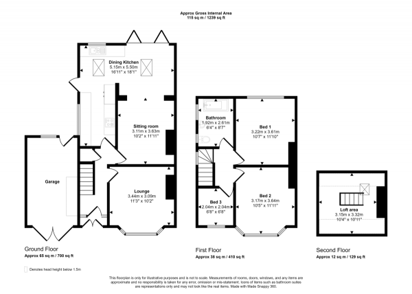 Floor Plan Image for 3 Bedroom Semi-Detached House for Sale in Appleton Road, Heaton Chapel
