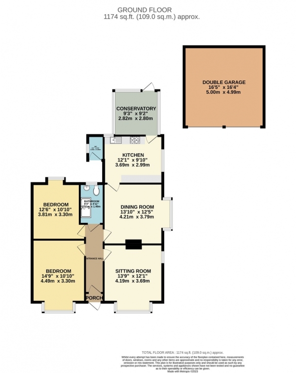 Floor Plan Image for 2 Bedroom Semi-Detached Bungalow for Sale in Chandos Road, Heaton Chapel