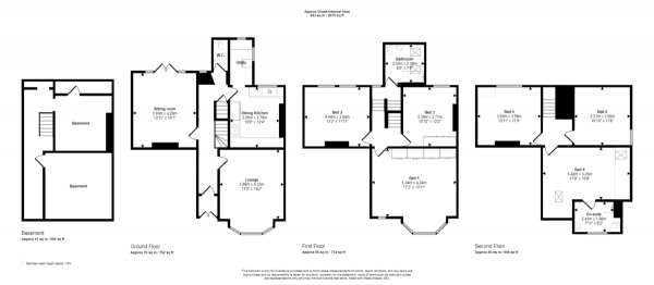 Floor Plan Image for 6 Bedroom Semi-Detached House for Sale in Kings Drive, Heaton Moor