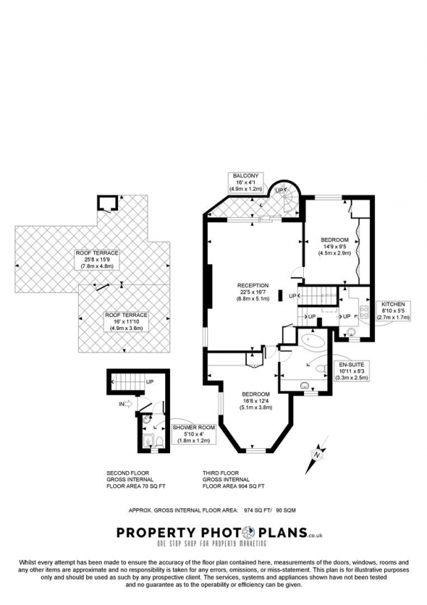 Floor Plan Image for 2 Bedroom Flat to Rent in Christchurch Avenue, Kilburn, London