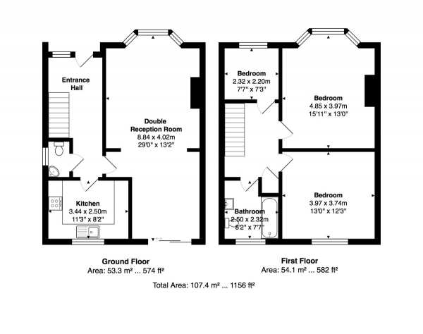 Floor Plan Image for 3 Bedroom Semi-Detached House for Sale in Egginton Road, Brighton