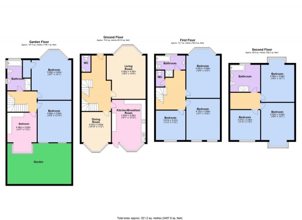 Floor Plan Image for 8 Bedroom Semi-Detached House for Sale in Sackville Road, Hove