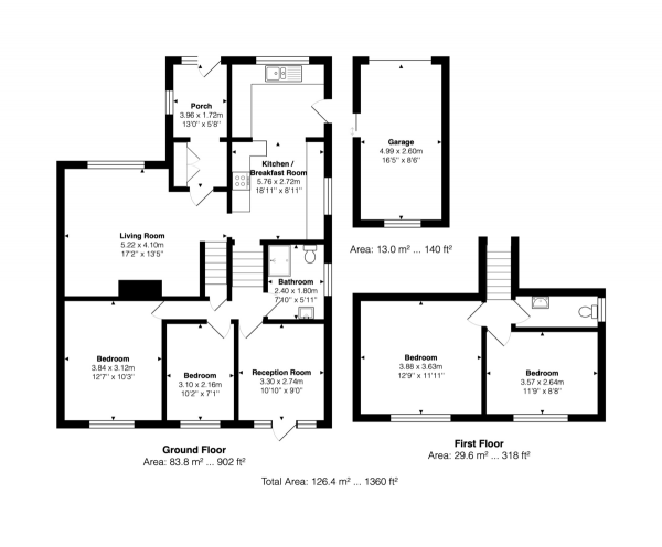 Floor Plan Image for 4 Bedroom Semi-Detached Bungalow for Sale in Broad Rig Avenue, Brighton