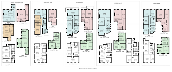 Floor Plan Image for 50 Bedroom Semi-Detached House for Sale in Sussex Mansions, Sussex Square, Brighton