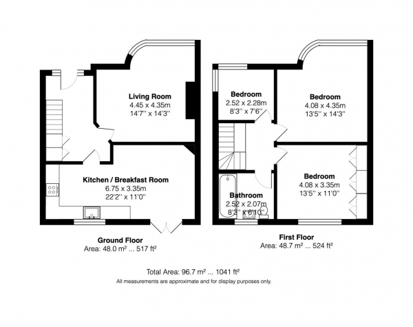 Floor Plan Image for 3 Bedroom Semi-Detached House for Sale in Millers Road, Brighton