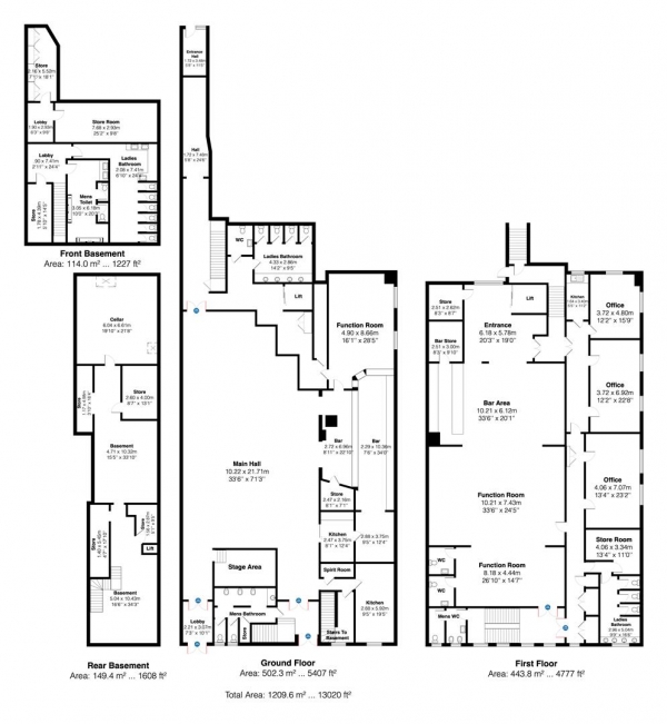 Floor Plan Image for Terraced House for Sale in Lewes Road, Brighton, East Sussex