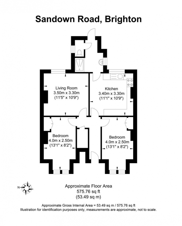 Floor Plan Image for 2 Bedroom Apartment for Sale in Sandown Road, Brighton