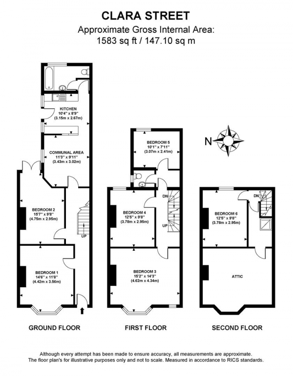 Floor Plan Image for 6 Bedroom Terraced House for Sale in Clara Street, Coventry