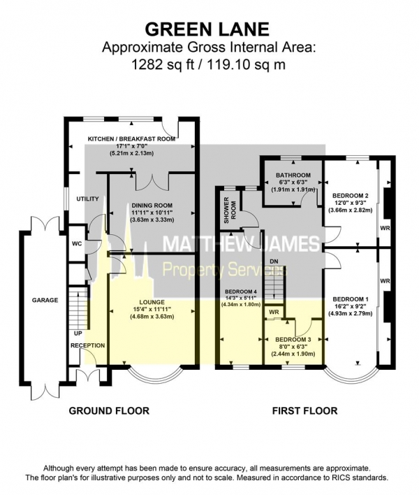 Floor Plan Image for 4 Bedroom Semi-Detached House for Sale in Green Lane, Finham, COVENTRY