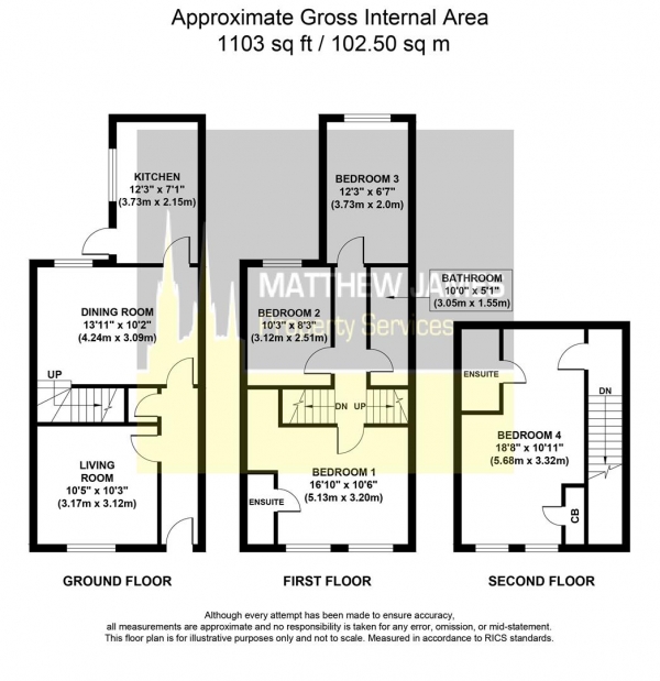 Floor Plan Image for 4 Bedroom Terraced House for Sale in Mount Street, Coventry