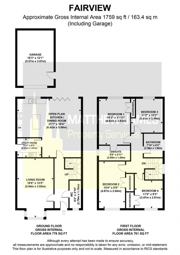 Floor Plan Image for 4 Bedroom Detached House for Sale in Main Street, Brandon