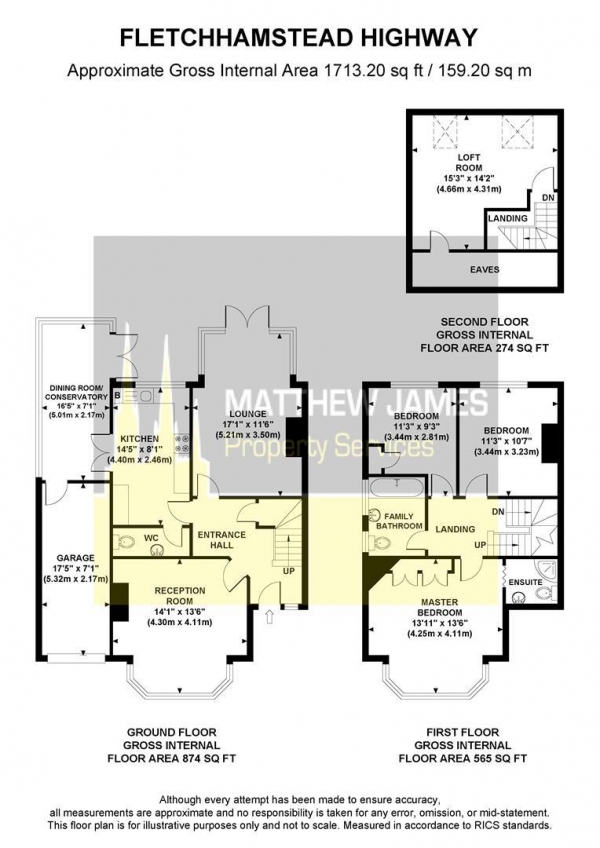 Floor Plan Image for 4 Bedroom Semi-Detached House for Sale in Fletchamstead Highway, Styvechale, Coventry - No Chain -