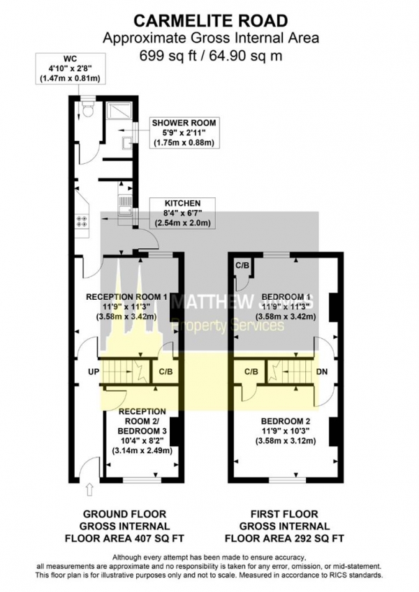 Floor Plan Image for 3 Bedroom End of Terrace House for Sale in Carmelite Road, Stoke, Coventry