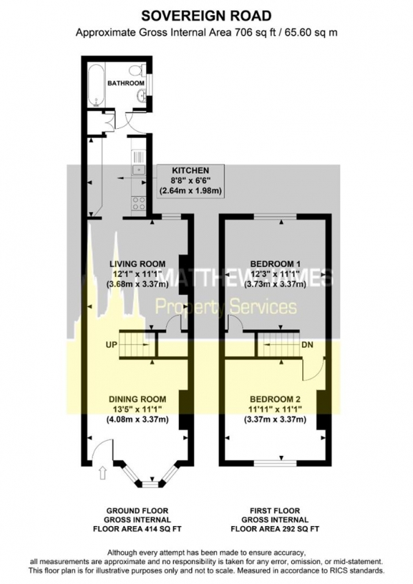 Floor Plan Image for 2 Bedroom Terraced House for Sale in Sovereign Road, Earsldon - No Upwards Chain