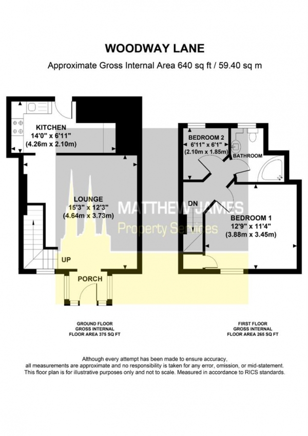 Floor Plan Image for 2 Bedroom Cottage for Sale in Woodway Lane, Coventry