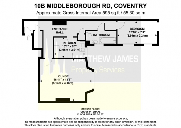 Floor Plan Image for 4 Bedroom End of Terrace House for Sale in Middleborough Road, Coundon, Coventry