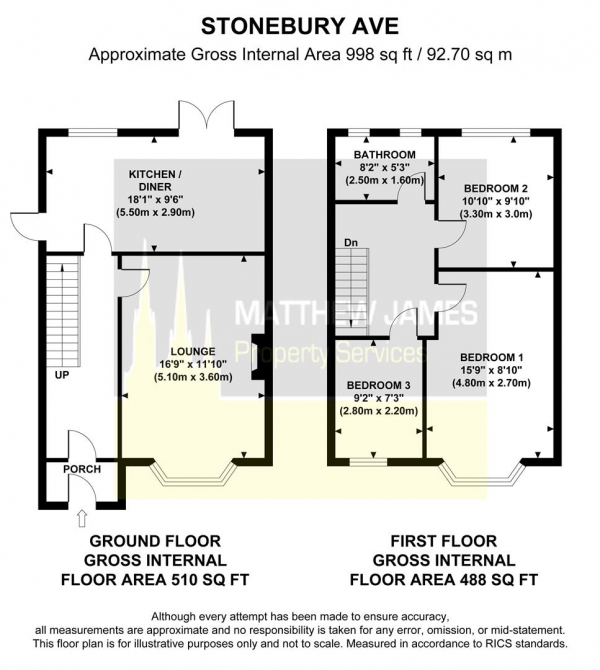 Floor Plan Image for 3 Bedroom End of Terrace House for Sale in Stonebury Avenue, Eastern Green, CV5 - Fabulous Family Home with No Onwards Chain