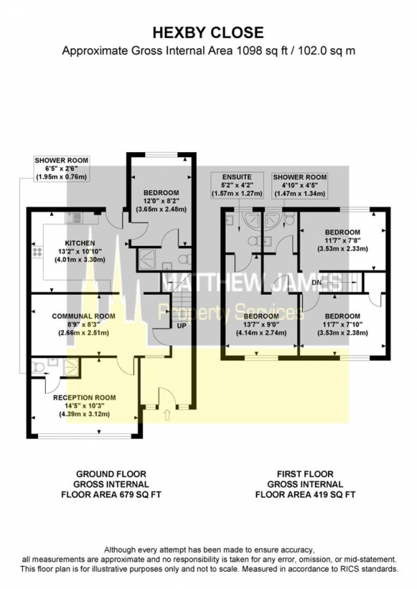 Floor Plan Image for 5 Bedroom Terraced House for Sale in Hexby Close, Coventry