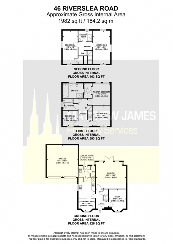 Floor Plan Image for 5 Bedroom Detached House for Sale in Riverslea Road, Coventry, **Five Bedroom Detached**