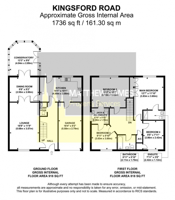 Floor Plan Image for 4 Bedroom Detached House for Sale in Kingsford Road, Daimler Green, Radford, Coventry ** LARGE CORNER PLOT **