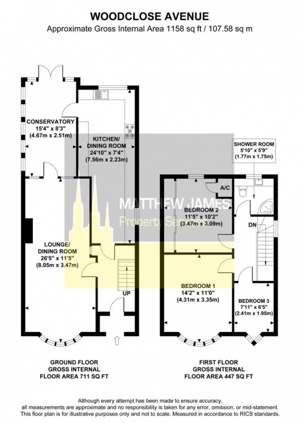 Floor Plan Image for 3 Bedroom End of Terrace House for Sale in Woodclose Avenue, Coundon, Coventry  *Beautiful Throughout*