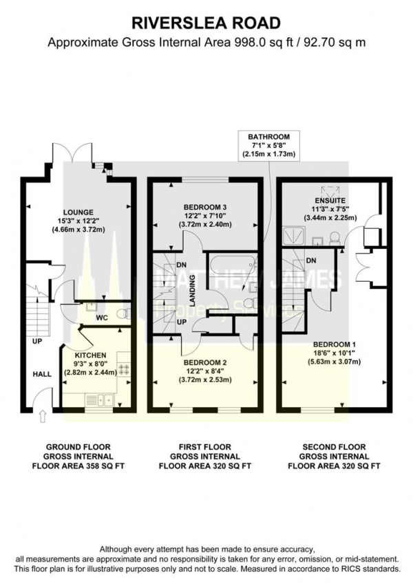 Floor Plan Image for 3 Bedroom Semi-Detached House for Sale in Riverslea Road, Binley, Coventry