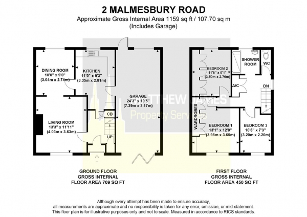 Floor Plan Image for 3 Bedroom Semi-Detached House for Sale in Malmesbury Road, Coventry